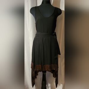 * * VENA CAVA flirty Asymmetrical sheer dress